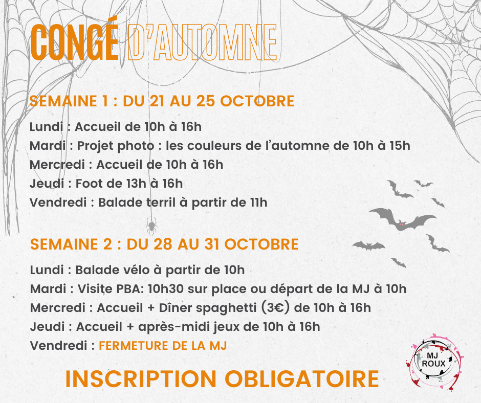 programme congé d'automne